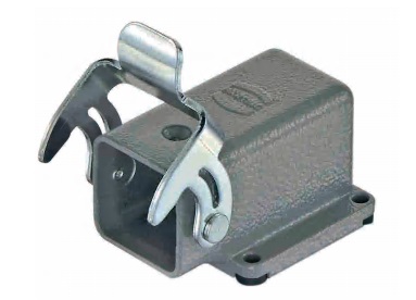 09200030811 Han 3A Housing Angled bulkhead mounting